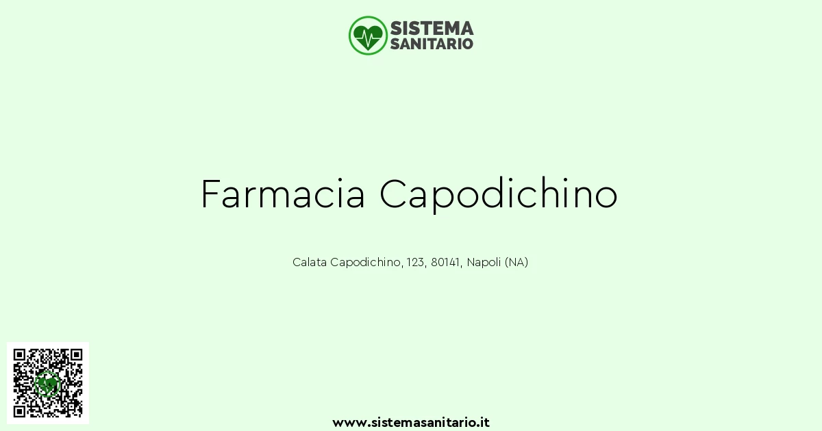 Farmacia Capodichino A Napoli Na Sistemasanitario It