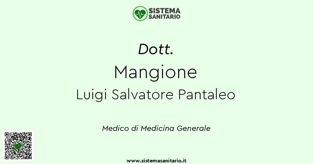 Dott. Mangione Luigi Salvatore Pantaleo Medico Di Base A Lecce (LE ...