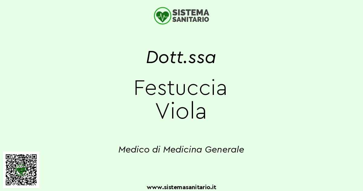 Dott.ssa Festuccia Viola Medico Di Base A Terni (TR) - SistemaSanitario.it